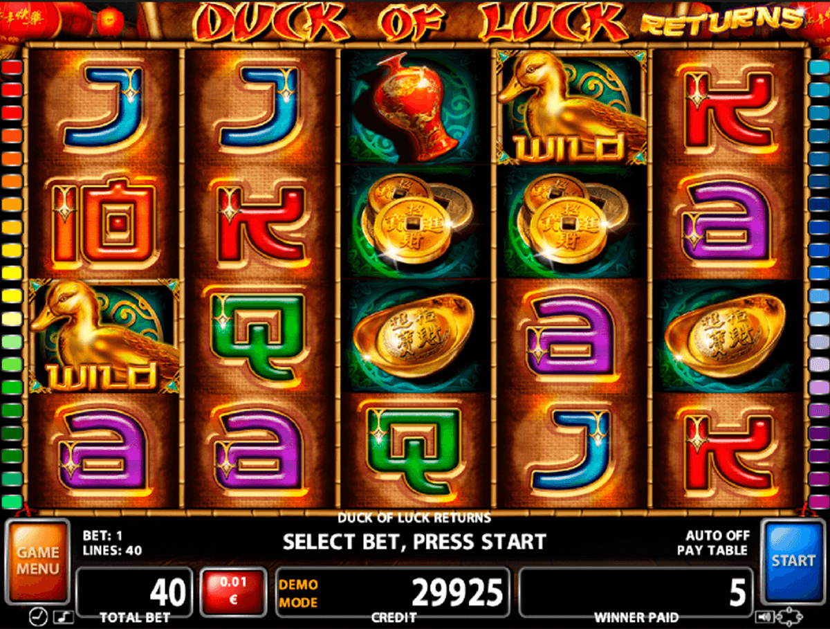 duck of luck returns casino technology 