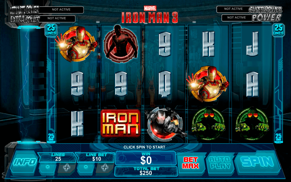 iron man 3 playtech 
