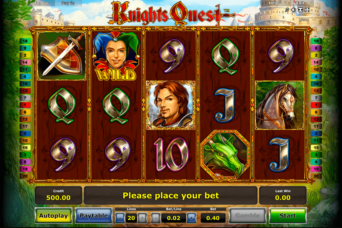 knights quest novomatic 