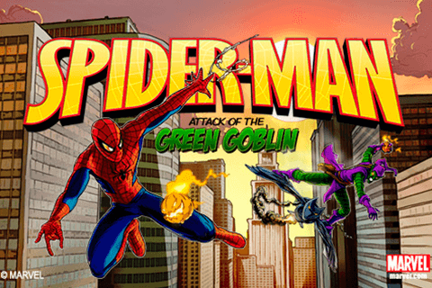 logo spider man attack of the goblin playtech 