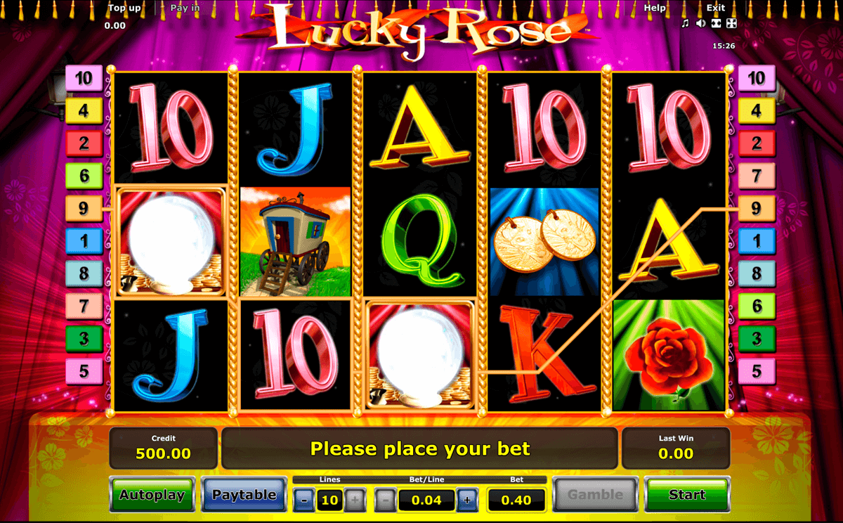 lucky rose novomatic