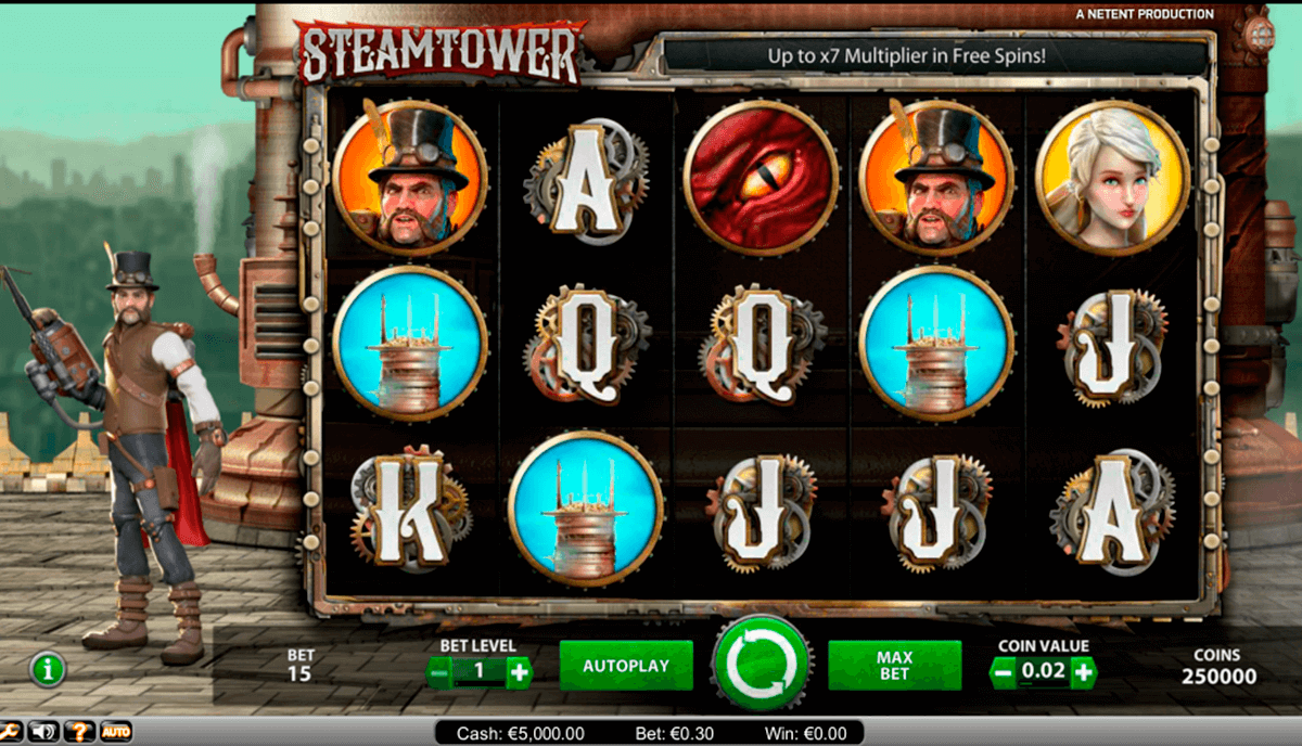 steam tower netent 