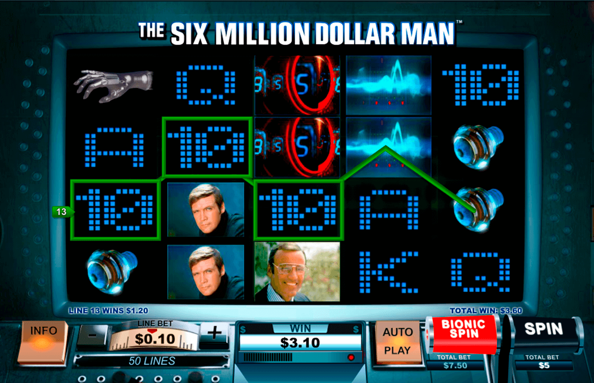 the six million dollar man playtech 