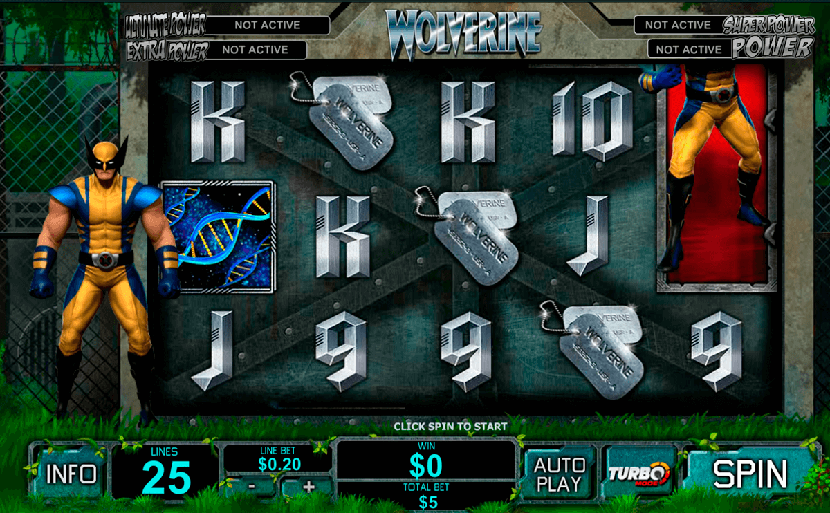 wolverine playtech 
